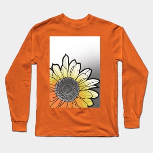 bold style sunflower closeup Long Sleeve T-Shirt